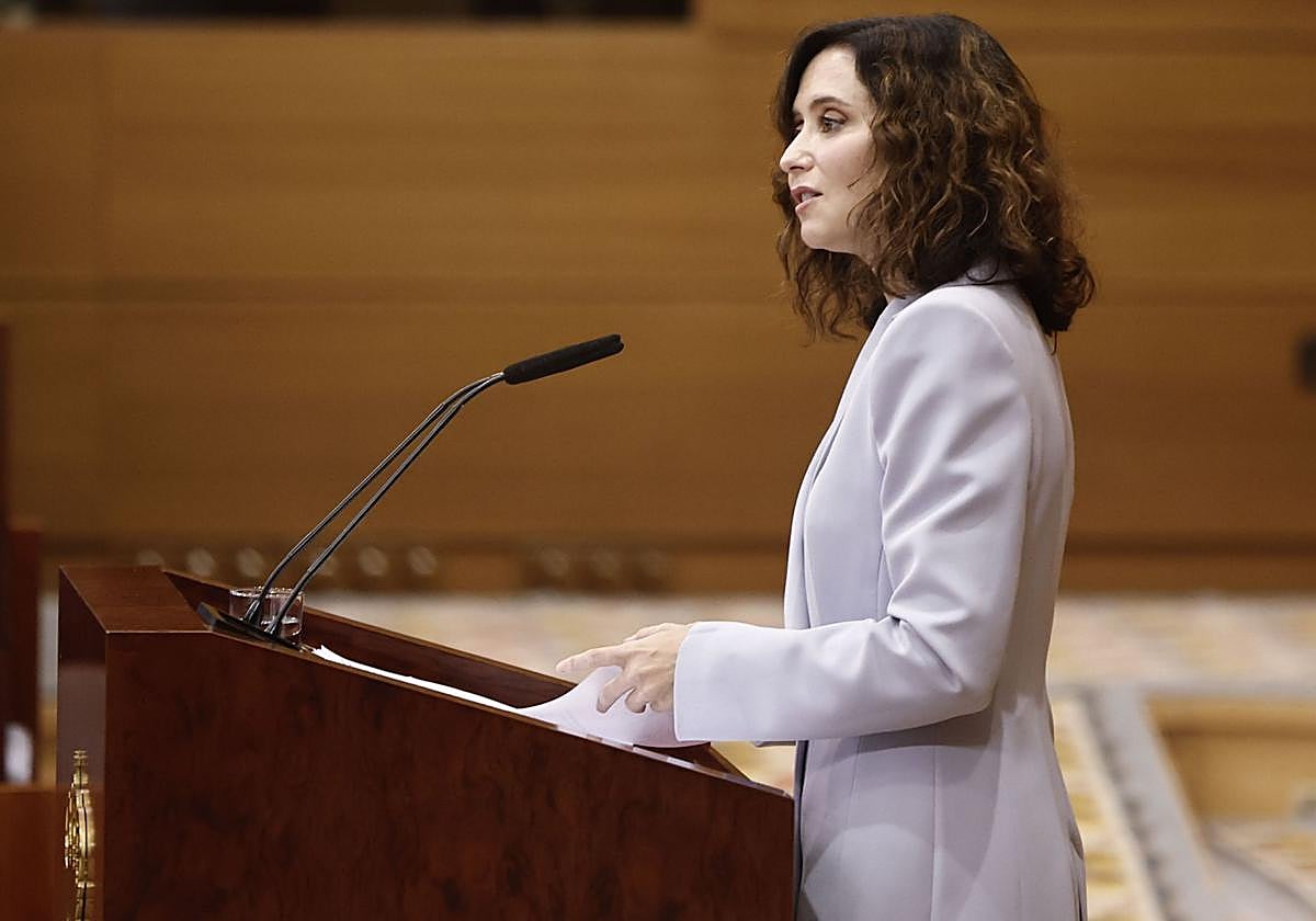 La presidenta de la Comunidad de Madrid, Isabel Díaz Ayuso.