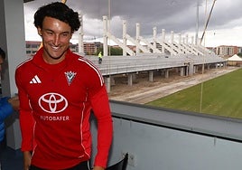 Juan Gutiérrez, este martes en Anduva.