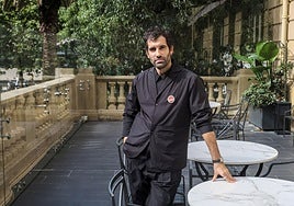 Tamar Novas posa en el Zinemaldia, donde presenta sus tres últimos proyectos.