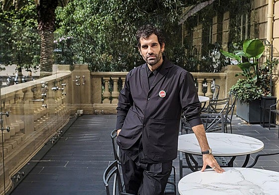 Tamar Novas posa en el Zinemaldia, donde presenta sus tres últimos proyectos.