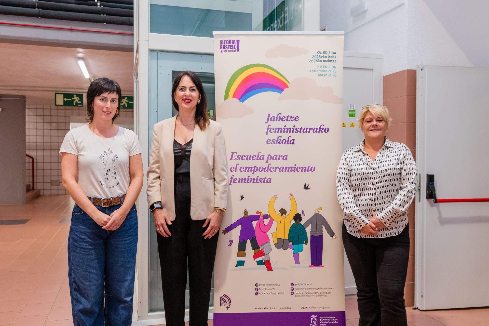 Maider Uriarte, Ana López de Uralde e Izaskun Reyes.