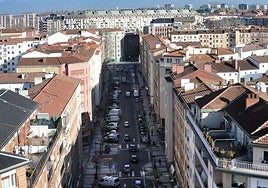 Vista aérea del barrio de Coronación.