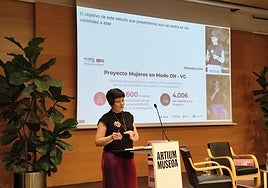 Marta García Gómez, técnica Inserta Empleo durante la presentación de la investigación 'Ojo al Dato'