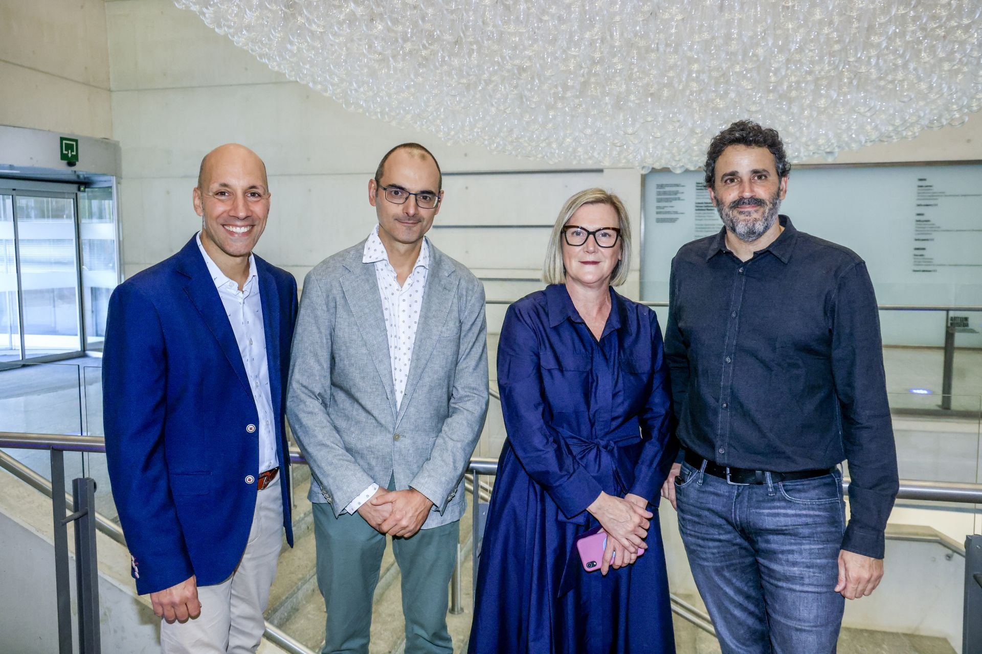 Imanol Monteagudo, Camilo Echevarría, Mercedes Villacorta e Íñigo Puente.