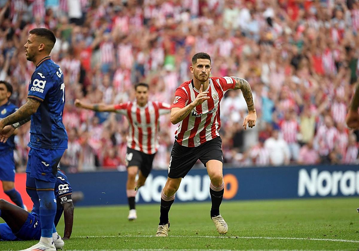 Imagen del partido de la pasada temporada entre el Athletic y el Getafe