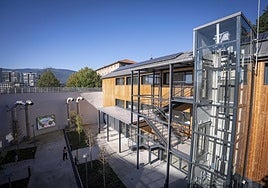 Vista del edificio que funcionará como albergue para peregrinos.