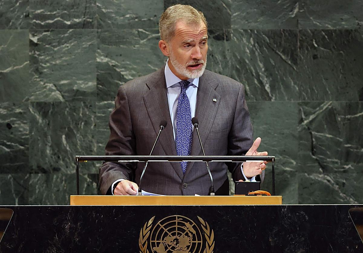 Felipe VI, en su discurso ante ante la Asamblea General de la ONU.