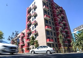 Uno de los edificios de Serralta, que está ya prácticamente terminado.