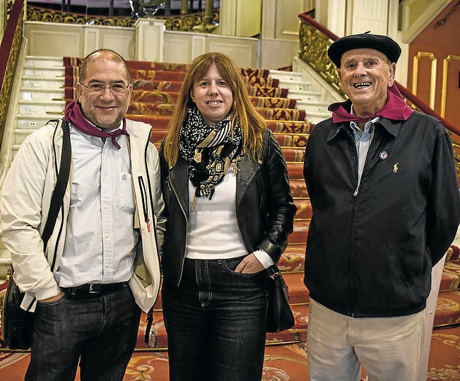 Luis Arbiol, Janire Torvisco y Carlos Acero.