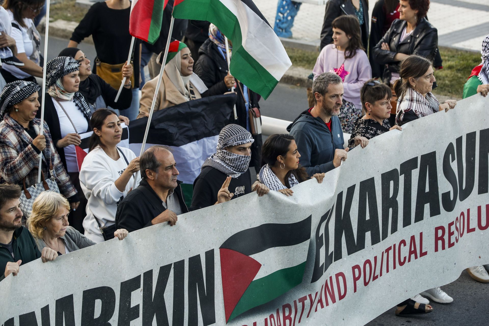 Sindicatos vascos convocan un paro parcial el 15 de octubre por Palestina