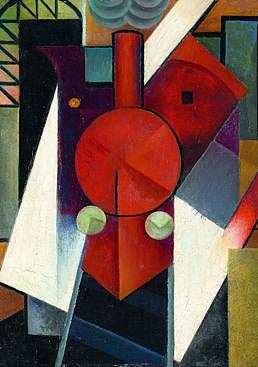 Imagen - 'Locomotora roja' (1918) de Sándor Bortnyk simboliza el progreso.