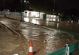 La Saleta, en la zona del paso inferior con la estación de Cercanías de Aldaia.