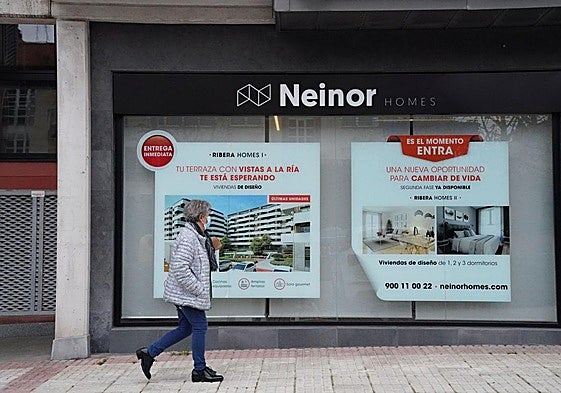 Oficina de Neinor Homes en el barrio de Artaza de Leioa
