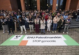 Parón académico en la UPV/EHU por Palestina: «Nuestra responsabilidad ética nos exige alzar la voz»