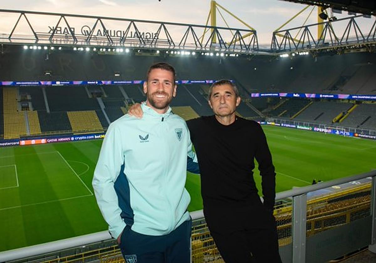 Simón y Valverde en el Signal Iduna Park