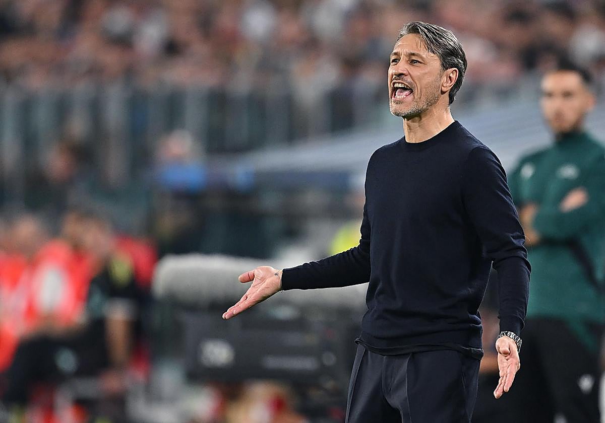 Nico Kovac en el debut europeo del Dortmund en el campo de la Juventus.