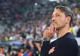 Nico Kovac en el debut europeo del Dortmund en el campo de la Juventus.