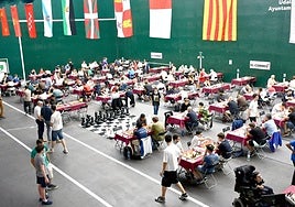 Imagen del torneo, celebrado este mes en el frontón de Las Llanas.