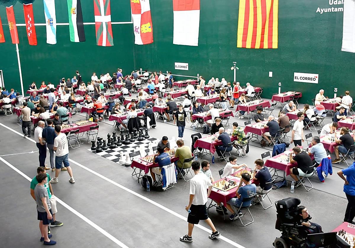 Imagen del torneo, celebrado este mes en el frontón de Las Llanas.