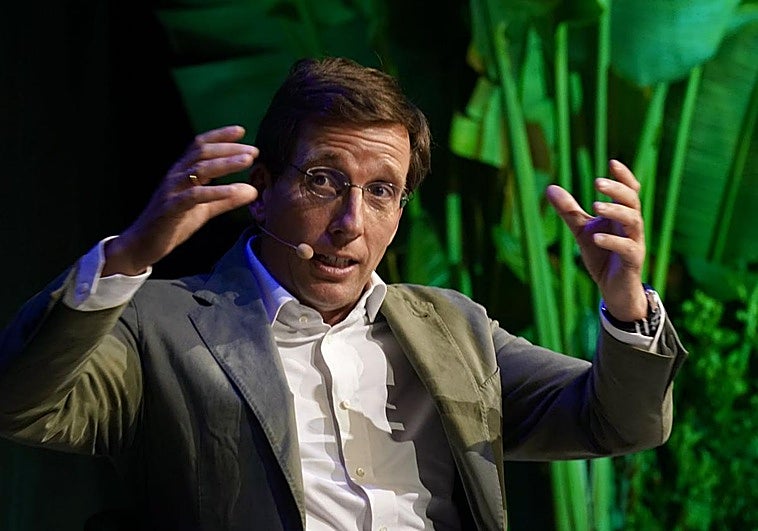 El alcalde de Madrid, José Luis Martínez Almeida, ayer en un acto en Málaga.