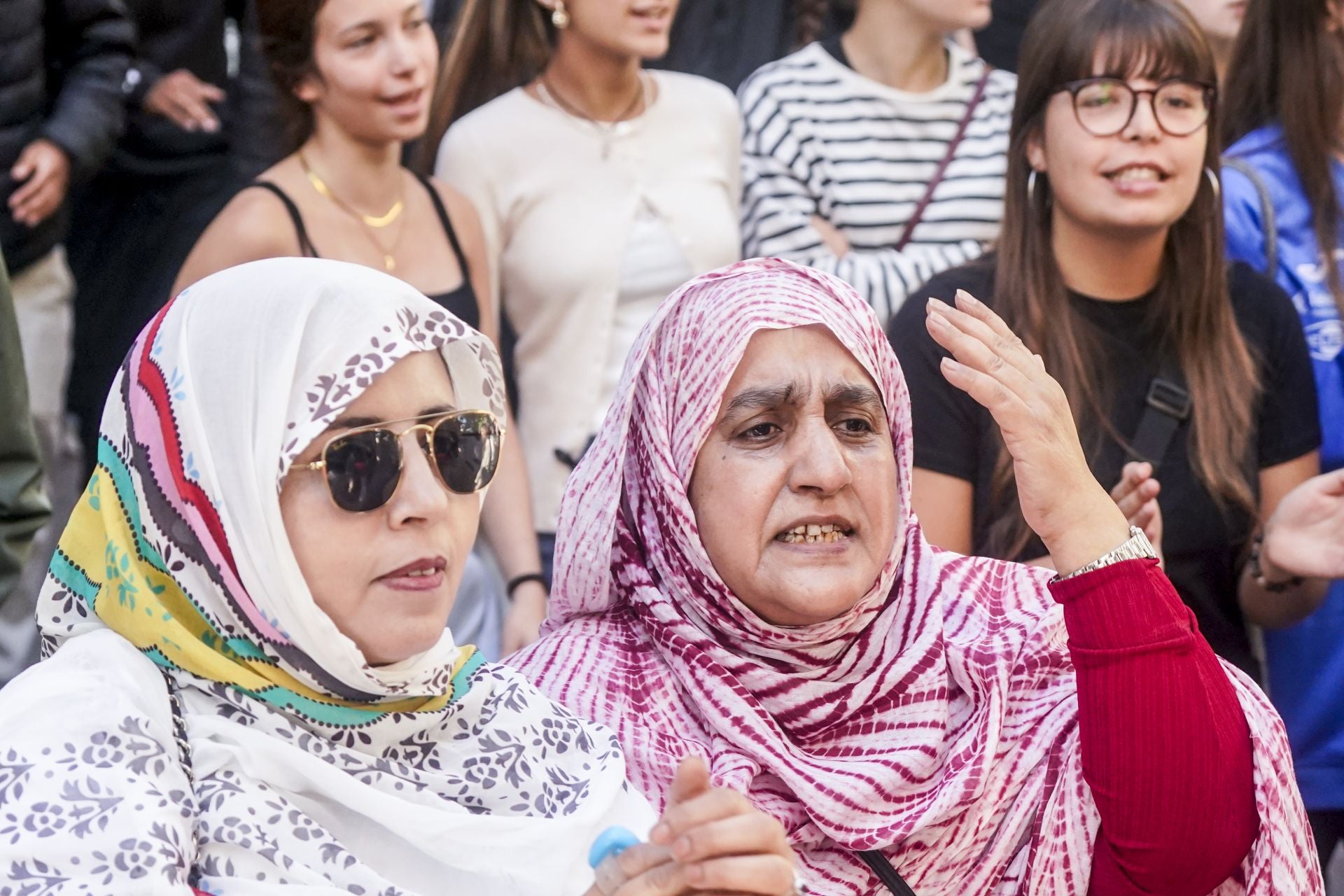 Las imágenes de las protestas propalestina en Vitoria