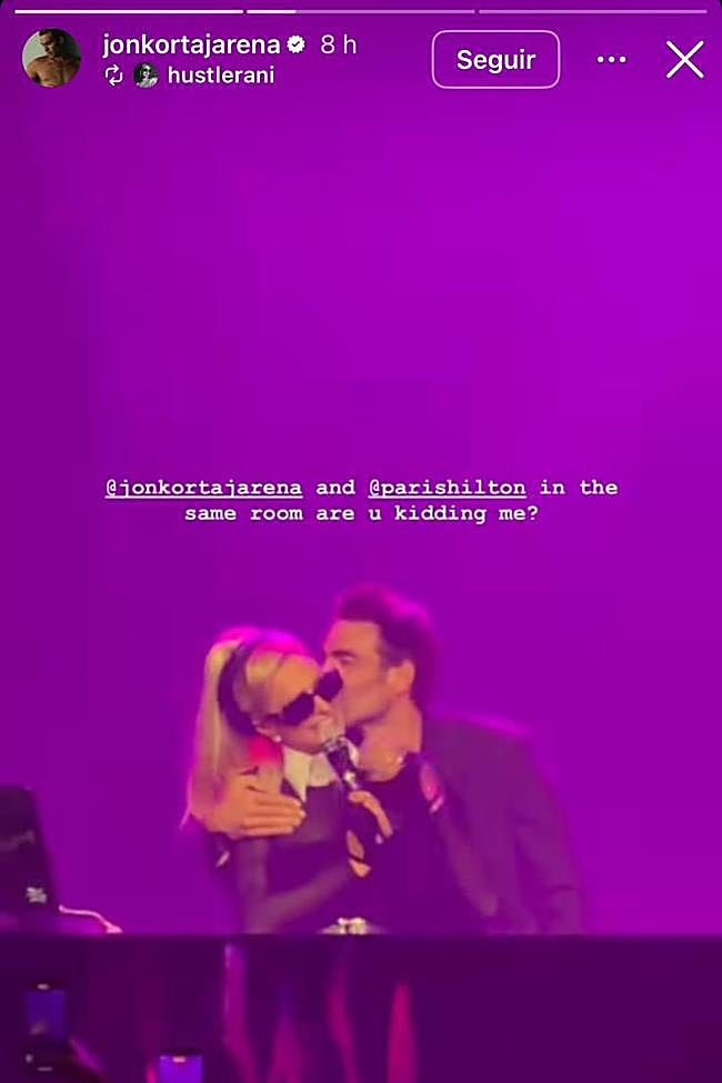 Paris Hilton y Jon Kortajarena, en la cabina de DJ.