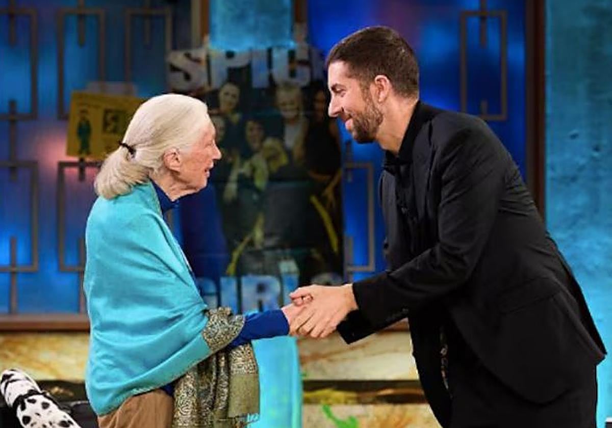 El recuerdo de David Broncano a la fallecida Jane Goodall: «Tenía una energía increíble»