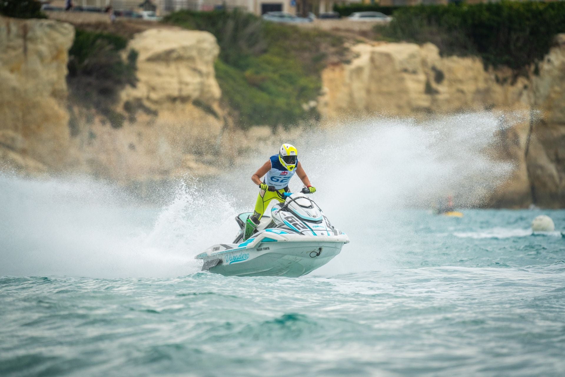 Ian Traba, durante una de las mangas del Mundial disputado en la localidad italiana de Torre dell'Orso.