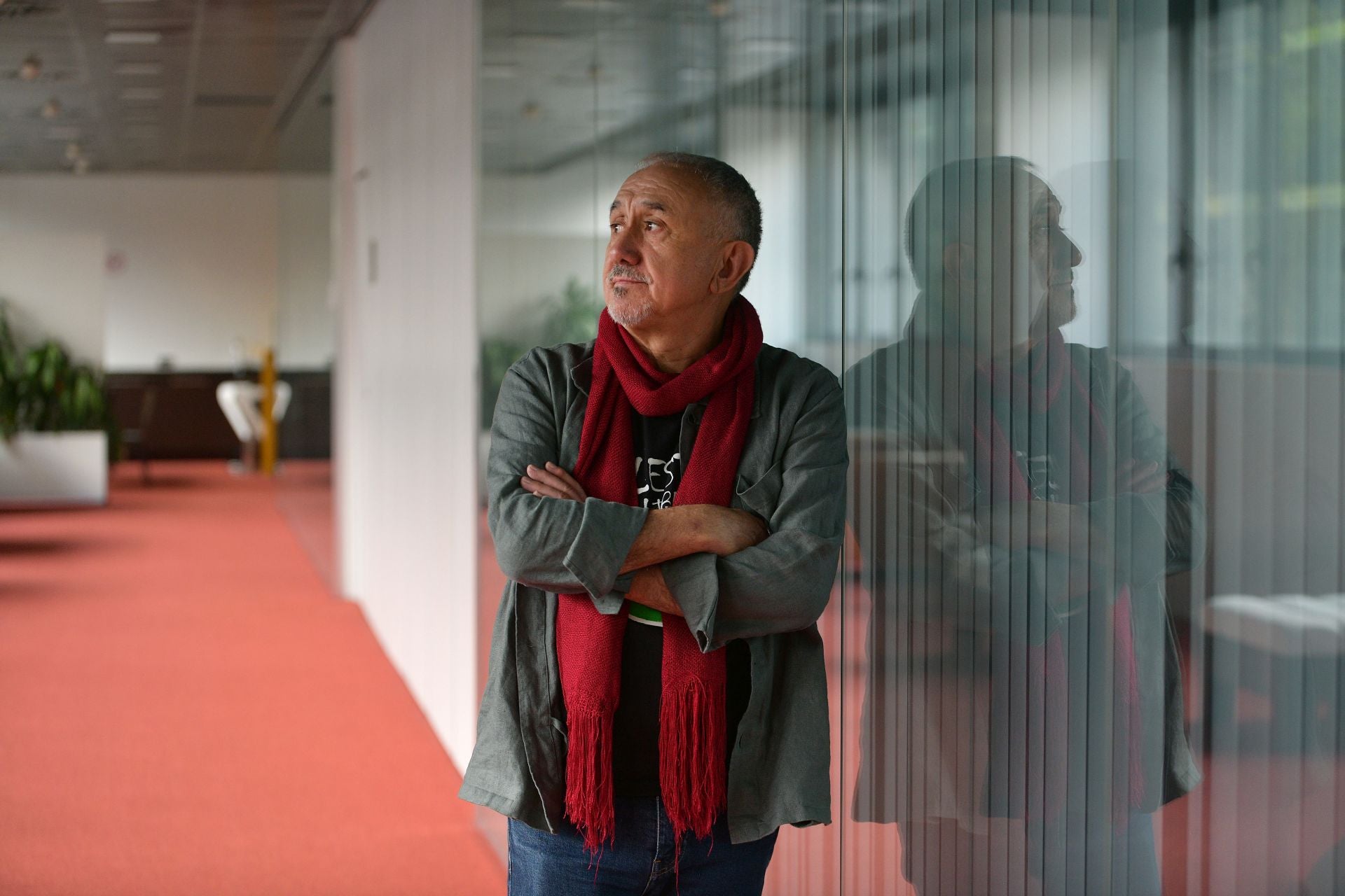 Pepe Álvarez, tras la asamblea de delegados de UGT Euskadi celebrada esta semana en Ermua.
