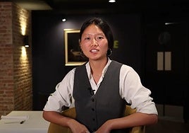 Haizea Jings, jefa de sala del restaurante 144, ganadora de la pasada edición 2024.