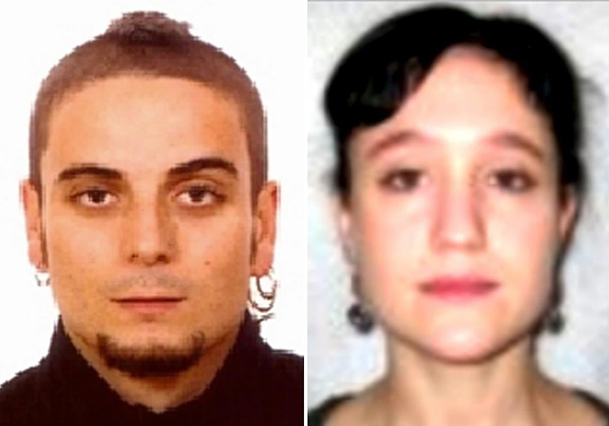 Imágenes de la ficha policial de Oses Carrasco y Moreno Martínez.