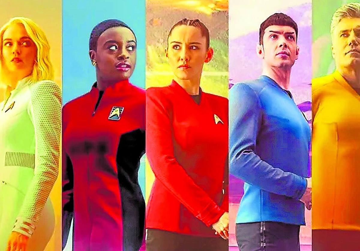 Tripulación de la nave Enterprise de 'Star trek: strange new worlds'.