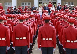 Entrega de diplomas en la academia de Arkaute.
