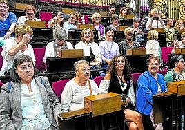 Las integrantes del Consejo se reunieron ayer en la Casa de Juntas de Gernika.