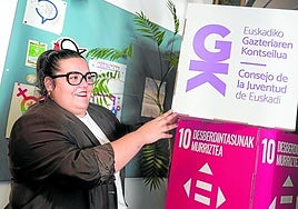 La vizcaína Iratxe Uriarte preside desde hace dos años el Consejo de la Juventud de Euskadi.