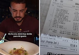 'Cenando con Pablo' acusa a un restaurante del Santiago Bernabéu de obligarle a pagar una propina de 9 euros