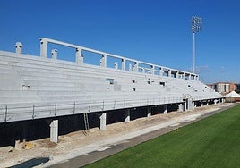 Aspecto de las obras en Anduva.