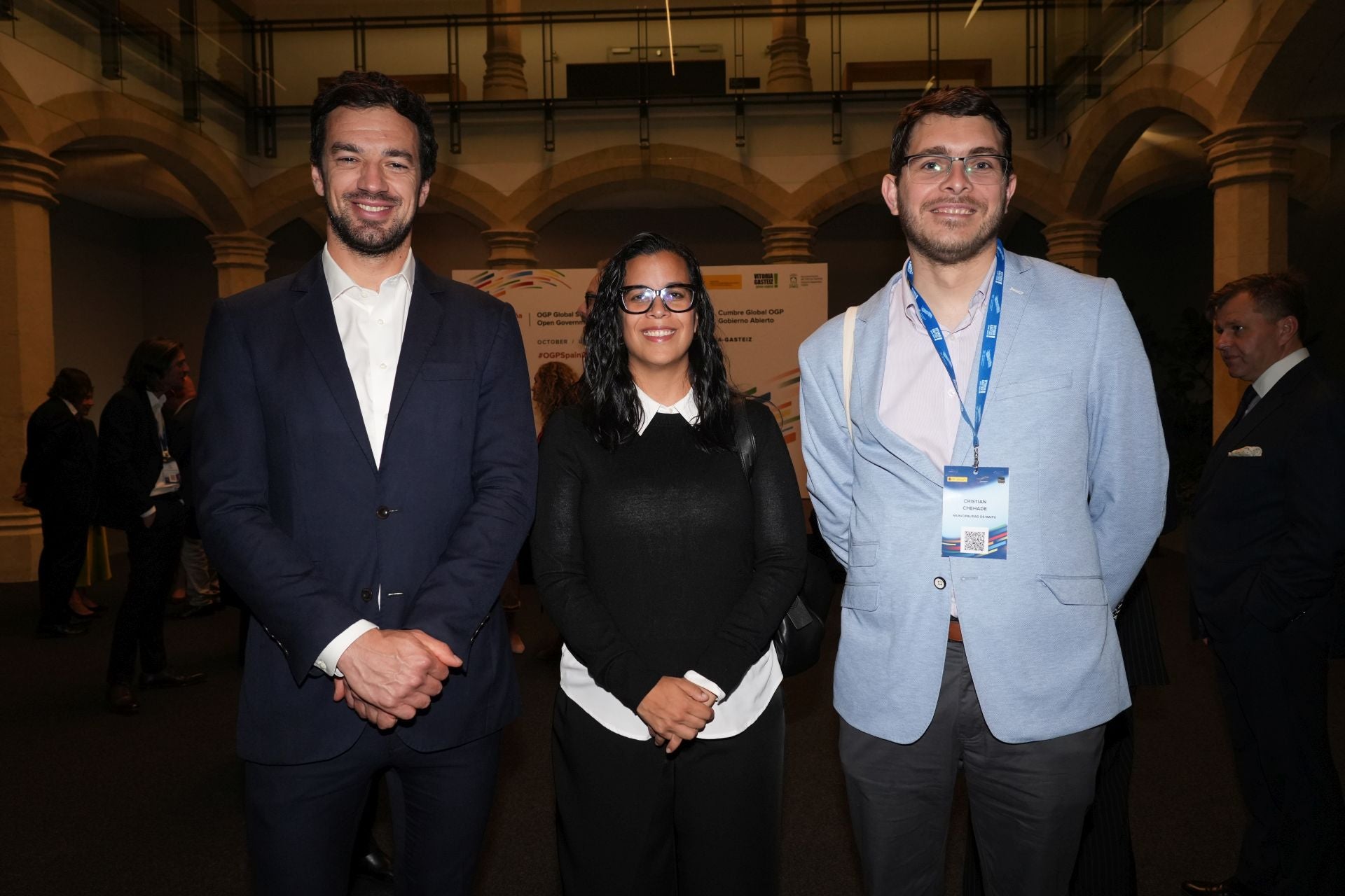 Tomás Vodanovic, Ana Fernanda Hierro y Cristian Chedade.