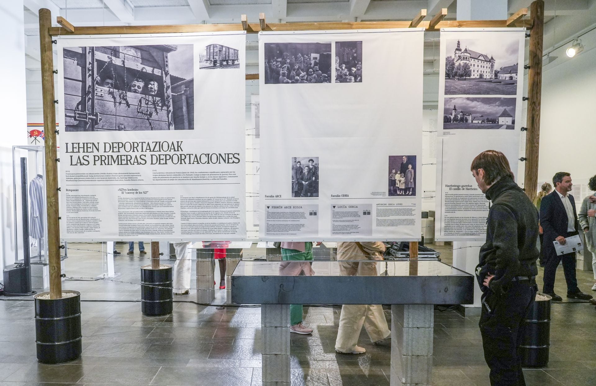 Las imágenes de la muestra de los vascos deportados a campos nazis