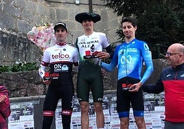 Gorka Corres, en lo más alto del podio de Amorebieta.