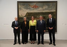 Gorka Martínez, Ibone Bengoetxea, Elixabete Etxanobe, Juan Mari Aburto y Miguel Zugaza.