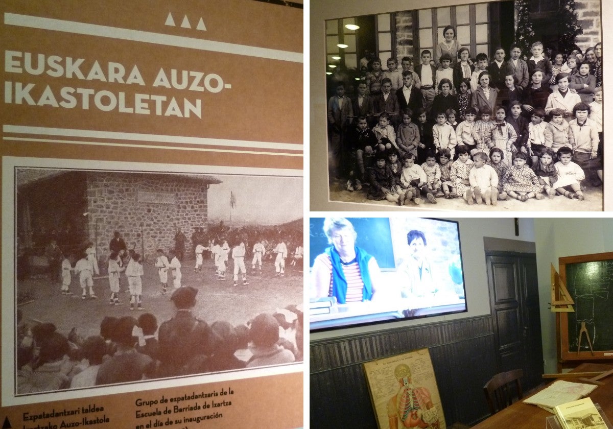 Bizkaiko Auzo Ikastolei buruzko erakusketa Laukizera iritsi da