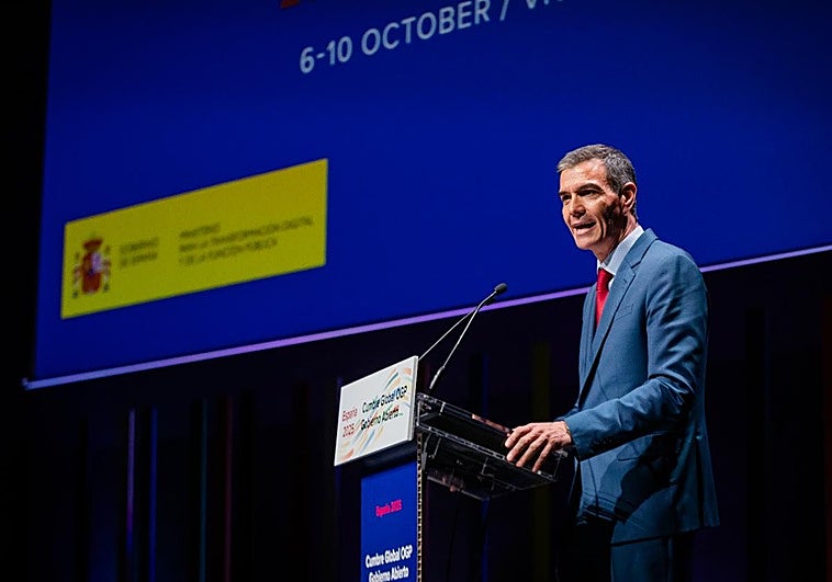 Sánchez, durante su participación en el Congreso.