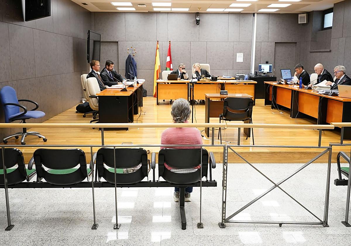 La enfermera durante una de las sesiones del juicio.