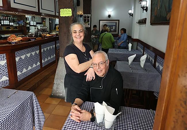 Conchi Jurado y Josean Cruz en Bikandi Etxea.