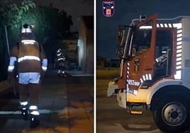 Surrealista intervención de los bomberos de Murcia de madrugada en un colegio por culpa de un cumpleaños
