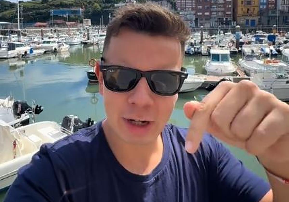 El influencer asturiano que bromea sobre el tiempo en Euskadi