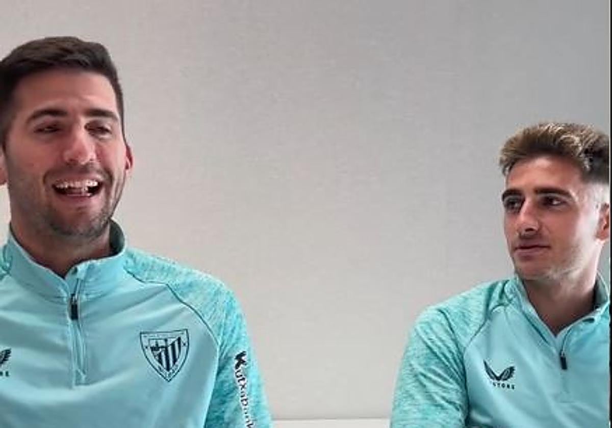 Areso y Robert Navarro, en el test del Athletic: «El primero en subirse a un karaoke...»