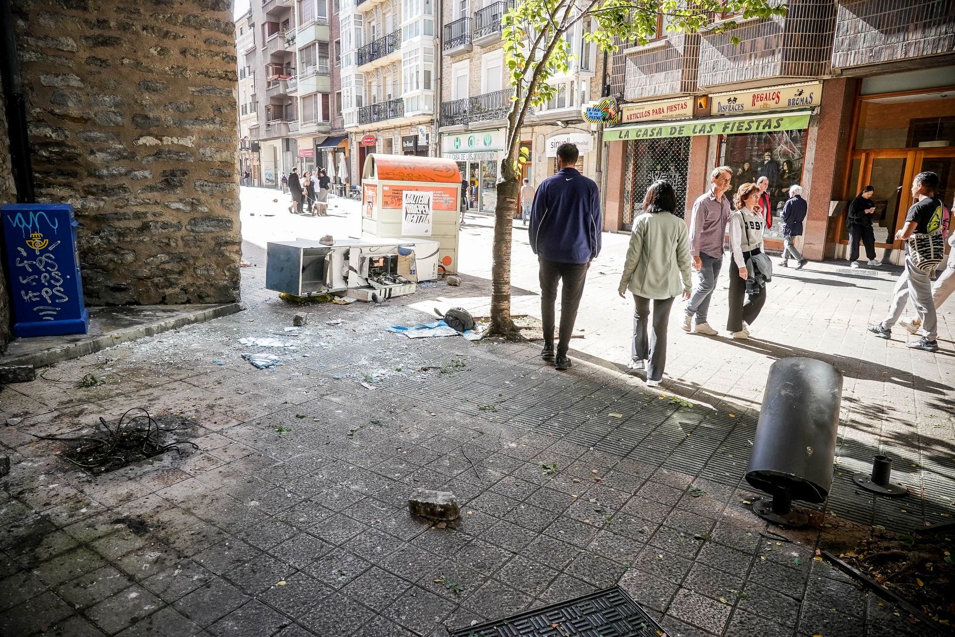 Batalla campal en Vitoria por la presencia de La Falange