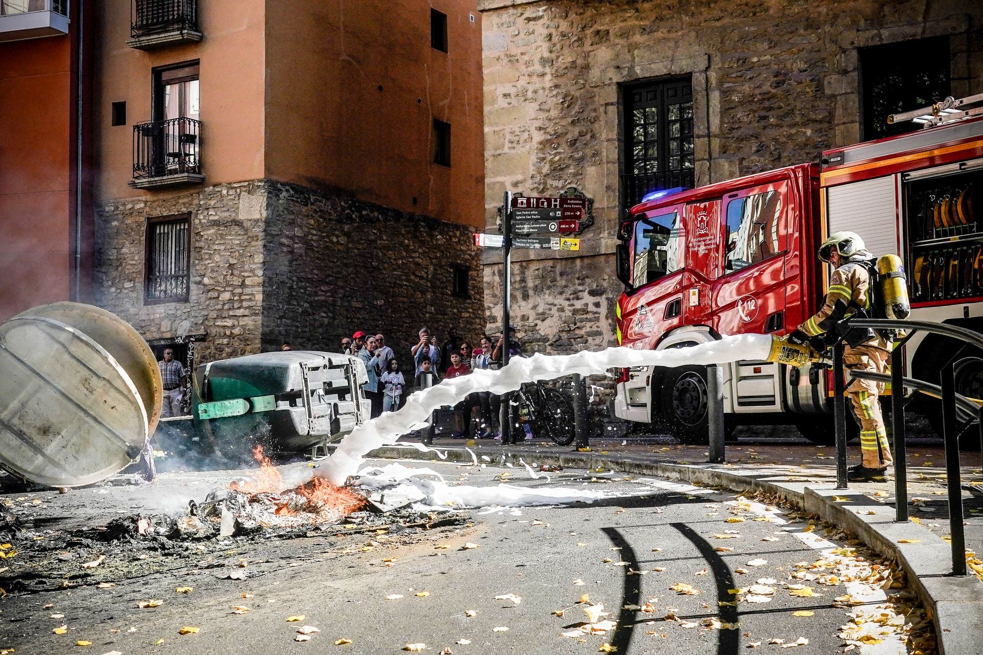 Batalla campal en Vitoria por la presencia de La Falange